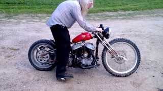 harley 45 kickstart magneto rat chopper racer WL 2 [upl. by Eislrahc189]