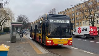 MAN NL253 Lions City Hybrid 9545 Mobilis Warszawa  linia 194 [upl. by Clementina]