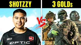 OPTIC SHOTZZY VS 3 GOLD RANKED PLAYERS MW2 [upl. by Nnanerak]