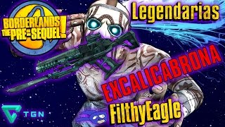 Borderlands The PreSequel  Guía de armas Legendarias  Lasers  Excalicabrona  Excalibastard [upl. by Caro]