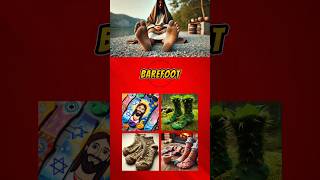 Jesus is Barefoot Choose a socks for Jesus 😭 shorts quizonjesus biblechallenge jesusfreak [upl. by Akkire]