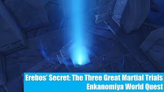 Genshin Impact  Erebos Secret The Three Great Martial Trials Enkanomiya World Quest [upl. by Yebloc]