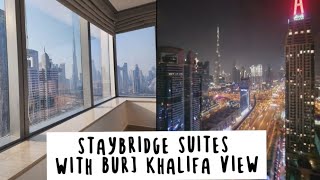 Staybridge Suites with Burj Khalifa View  Day2dayslife [upl. by Harl]