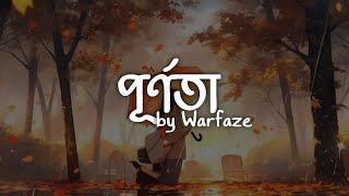 Purnota  পূর্ণতা  Warfaze  Lyrical Music Video [upl. by Amelina]