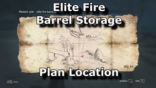 Assassins Creed 4 Black Flag Elite Fire Barrel Storage Plan Location [upl. by Ennalorac828]