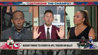 GIVE ME JOSH ALLEN 🗣️  Stephen A thinks the BILLS are the BIGGEST AFC THREAT 👀  First Take [upl. by Hannus]