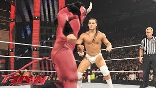 El Torito vs Bo Dallas Raw July 7 2014 [upl. by Konopka]