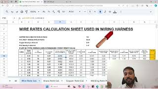 Wire per meter Rate calculation  DIN Standard 72551 FLRY B [upl. by Anastasius]