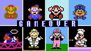 Evolution Of Super Mario NES Death Animations amp GameOver Screens [upl. by Bruni]