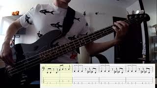 TURNSTILE  TLC cover bass tabs WITH TABS [upl. by Ahsenahs]