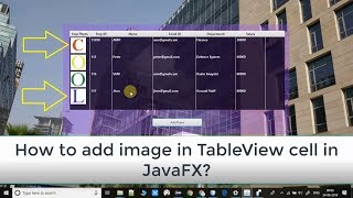 How to set image in TableViews cell in JavaFX [upl. by Ecnesse311]