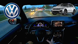 POV EVENING DRIVE  VW TRoc 15 TSI DSG 150PS RLine [upl. by Morena]