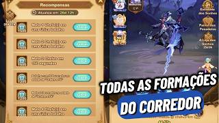 TODAS AS FORMAÇÕES DO CORREDOR DOS PESADELOS  AFK ARENA [upl. by Areivax935]