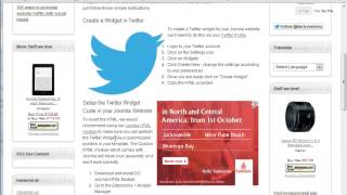 Create a Twitter Widget for your Joomla website [upl. by Enirbas]