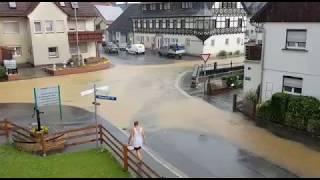 Unwetter in Meeder [upl. by Odrawde]