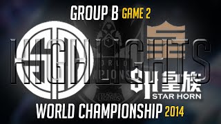 TSM vs Royal Club Worlds Highlights Game 2  LoL S4 World Championship 2014 Team Solomid vs SHR [upl. by Fiora]