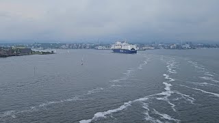 Crossing with DFDS from Dk to Oslo and gou to unloading place truckdriver viralvideo nord [upl. by Daeriam44]