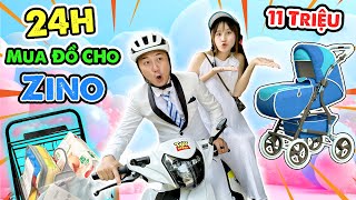 Thử Thách 24h Mua Đồ Cho Em Bé Zino  Vê Vê Channel [upl. by Covell297]