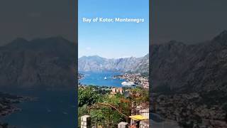 Golful Kotor vazut de pe munte Amazing view of the Bay of Kotor [upl. by Emmanuel]