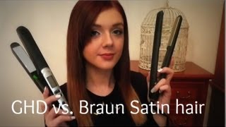 GHD vs Braun Satin hair Glätteisen  Review [upl. by Audwin]