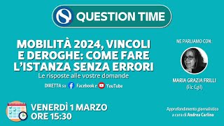 Mobilità 2024 vincoli e deroghe come fare l’istanza senza errori [upl. by Marten]