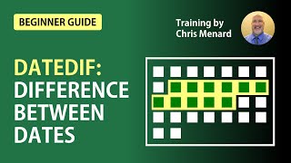 Excel DateDif function  difference between two dates [upl. by Verger]