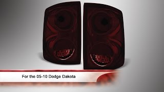 0510 Dodge Dakota OEM Style Tail Lights [upl. by Nylassej]