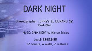 DARK NIGHT line dance Chrystel Durand [upl. by Alek]