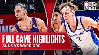 SUNS vs WARRIORS  NBA SUMMER LEAGUE  FULL GAME HIGHLIGHTS [upl. by Geldens]