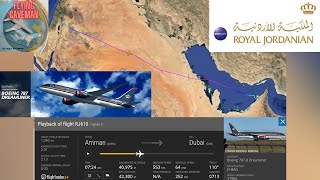 Royal Jordanian  Boeing 787 Dreamliner  Business Class  Amman to Dubai [upl. by Burtie]