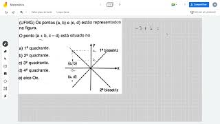 UFMG Os pontos a b e c d estão representados na figura O ponto a  b c  d estão situado [upl. by Klimesh]