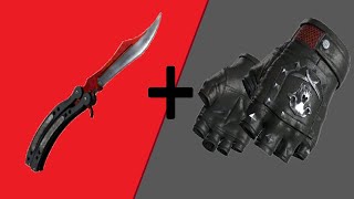 CS2  Unusual Knife amp Gloves Combos combos [upl. by Lorilee504]