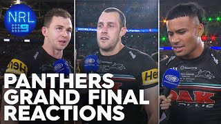 Penrith Panthers in awe of threepeat 2023 NRL Grand Final  NRL on Nine [upl. by Ainitsirc]