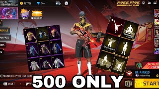 FREE FIRE ID SELL ONLY ₹500 🔥🔥ALL EVO GUN MAX ID 🔥🔥 HIP HOP BUNDLE ID SELL IN FREE FIRE ♥️♥️ [upl. by Netsriik]