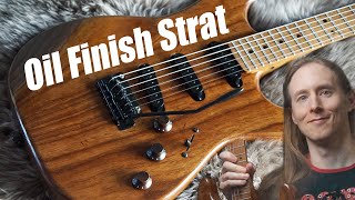 Warmoth Strat  Tru Oil finished  Roasted Body amp Neck [upl. by Ailero]