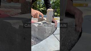 Building a mega fire pit 🔥 hardscape hardscaping landscaping [upl. by Drallim]