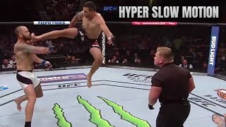 Fabricio Werdum Flying Kick against Travis Browne Slow Motion [upl. by Marius]