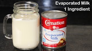 Homemade Evaporated Milk With 1 Ingredient by HUMA IN THE KITCHEN [upl. by Acalia982]