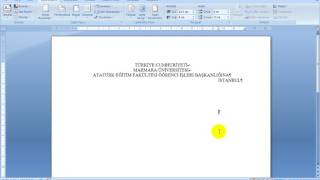 Microsoft Office Word 2007  Ders 5  Dilekçe Örneği [upl. by Lennox]