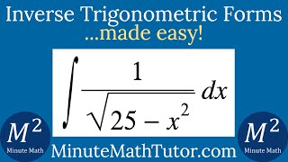 Integrate  1sqrt25x2 dx [upl. by Mellie356]