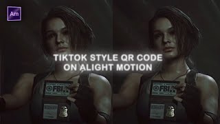 TikTok style QR code on Alight Motion [upl. by Cuttler]