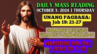 FSMJ  OCTOBER 3 2024  DAILY MASS READING  ANG MABUTING BALITA NG PANGINOON  ANG SALITA NG DIYOS [upl. by Bohrer]