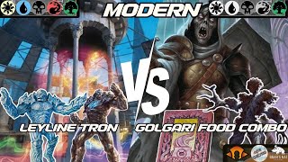 Leyline Tron VS Golgari Food Combo MTG Modern [upl. by Adigirb]