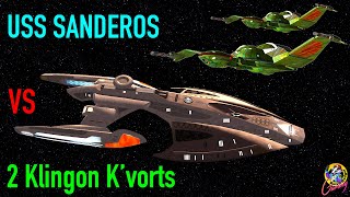 USS Sanderos VS 2 Klingon KVorts  Both Ways  Star Trek Starship Battles [upl. by Munroe261]