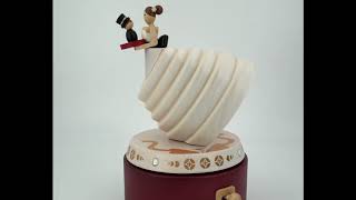 Heart Shaped Wedding Dress Music Go Round Music Box [upl. by Barbaresi]