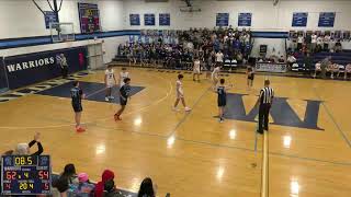 Waldwick High School vs Park Ridge High School Mens Varsity Basketball [upl. by Nhtanhoj655]