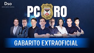 GABARITO EXTRAOFICIAL PC RO 2022  Direito Simples e Objetivo [upl. by Asyar859]