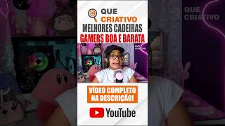 5 MELHORES CADEIRAS GAMERS BOAS E BARATAS para COMPRAR ATUALMENTE  112024 [upl. by Tut678]