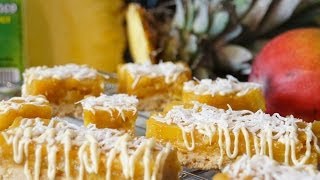 Recette des barres exotiques mangue ananas coco [upl. by Call]