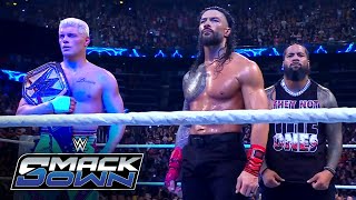 Cody Rhodes and Roman Reigns have Rocky night at WWE Bad Blood SmackDown highlights Oct 11 2024 [upl. by Atilek]